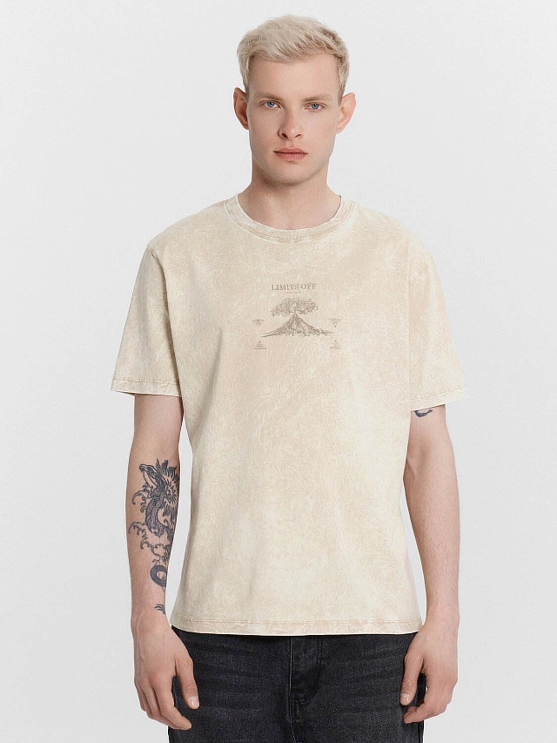 MARK FORMELLE Футболка 539059 111930 ACID WASH сафари +печать