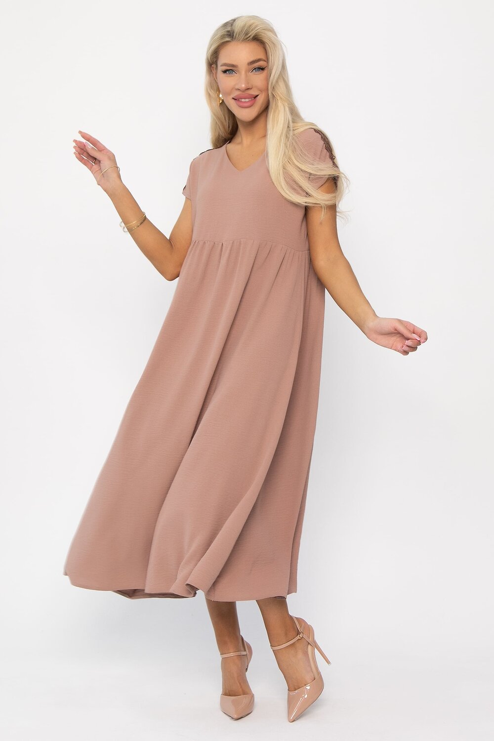 LT Collection Платье 539390 П13650-18М бежевый