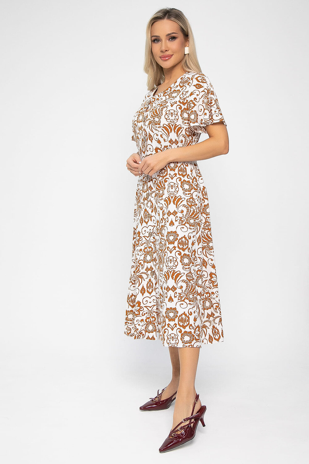LT Collection Платье 539398 П13678-5М оранжевый