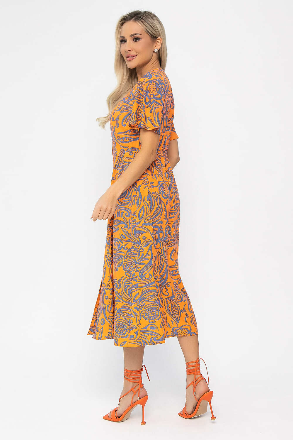 LT Collection Платье 539428 П13677-5М оранжевый