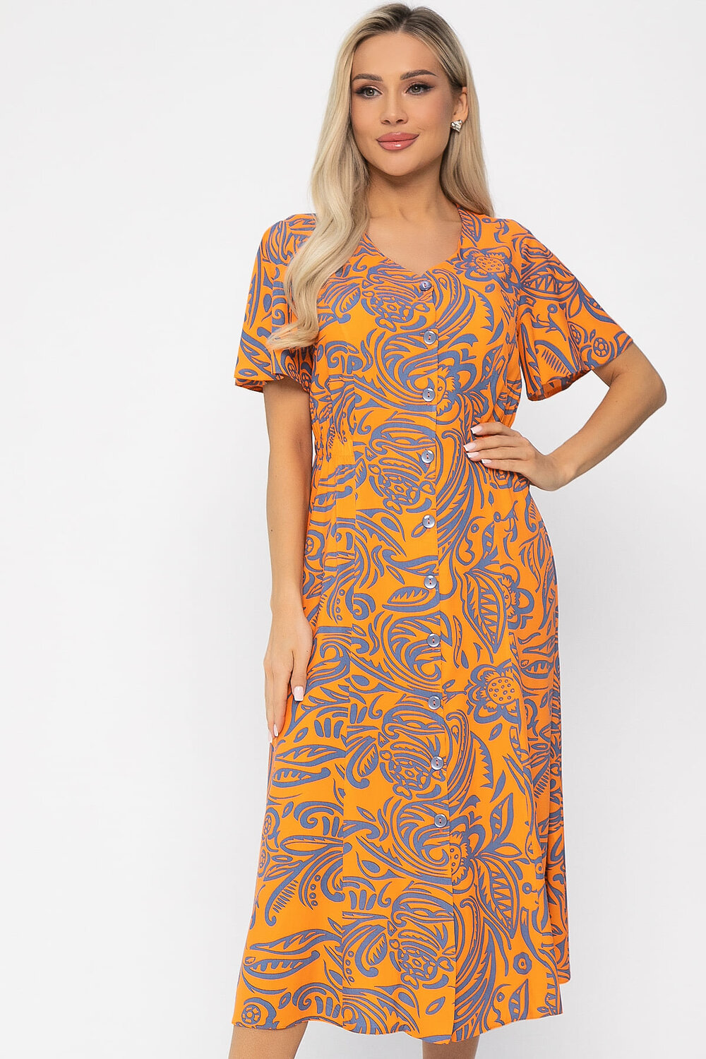 LT Collection Платье 539428 П13677-5М оранжевый