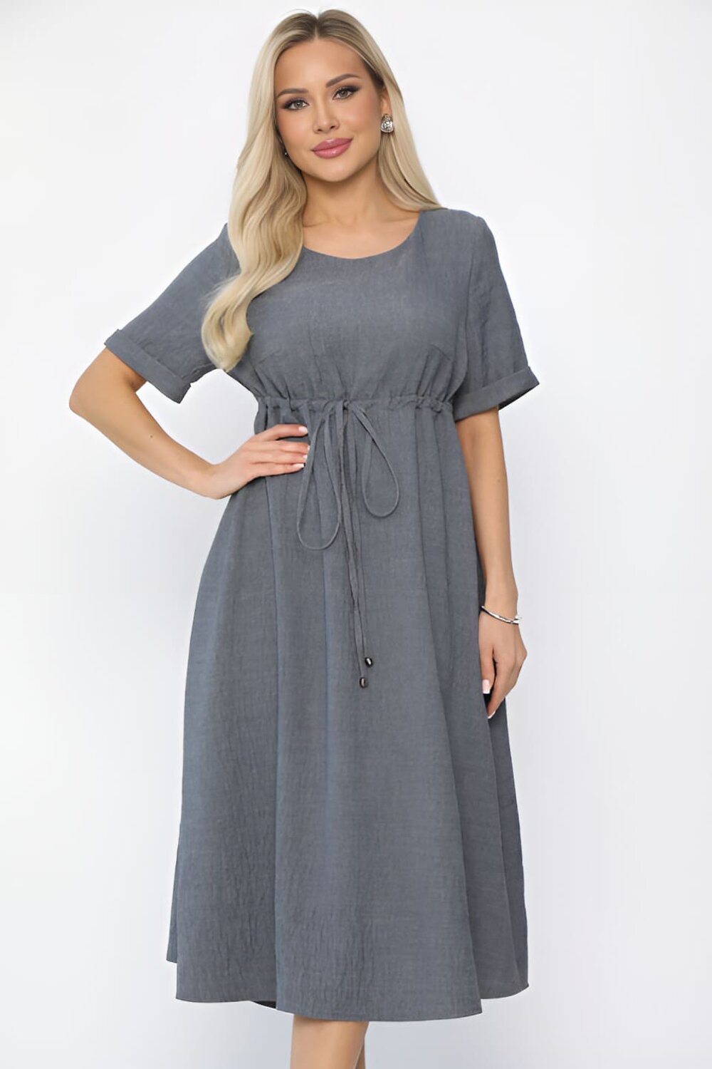 LT Collection Платье 539433 П13672-3М серый