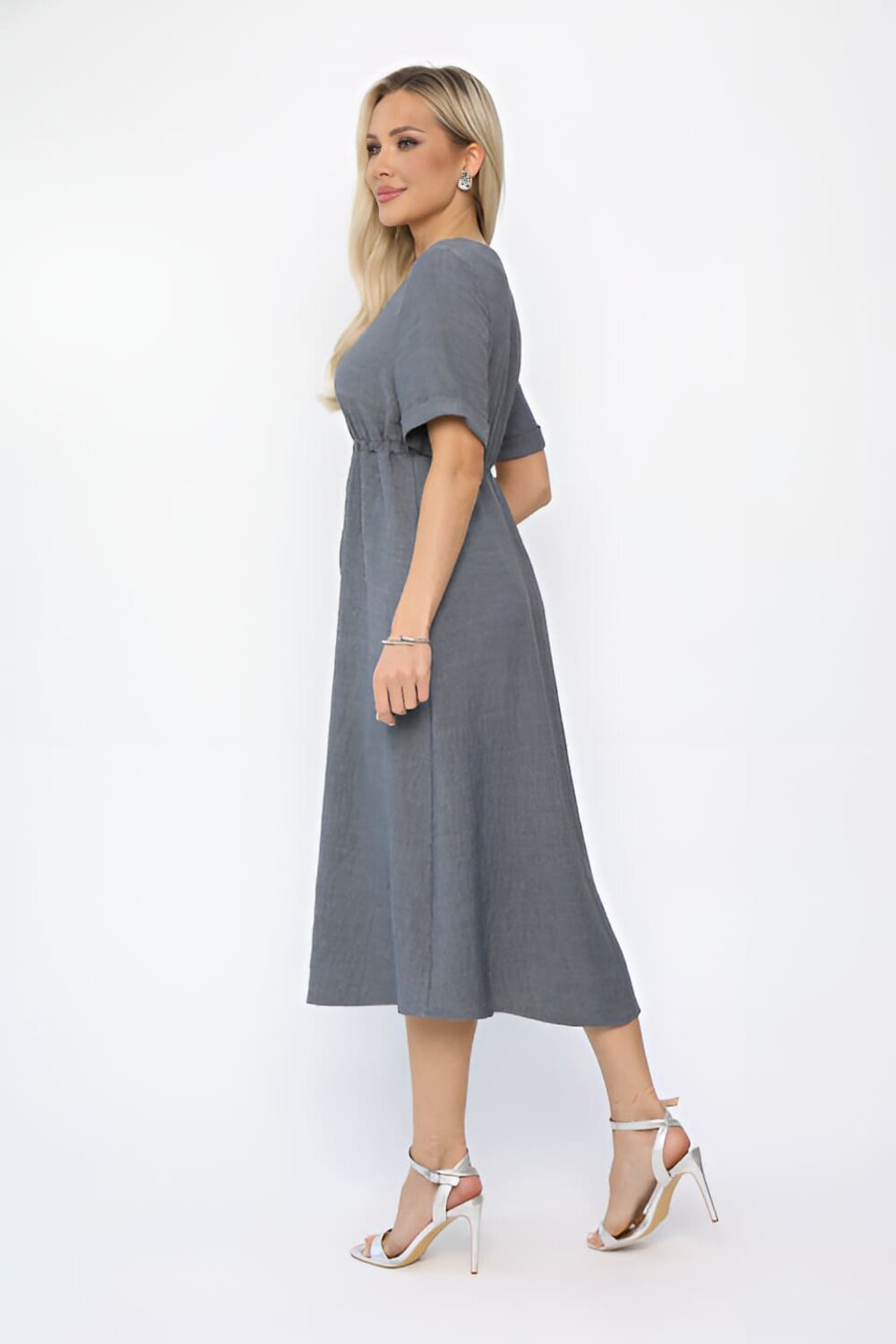 LT Collection Платье 539433 П13672-3М серый