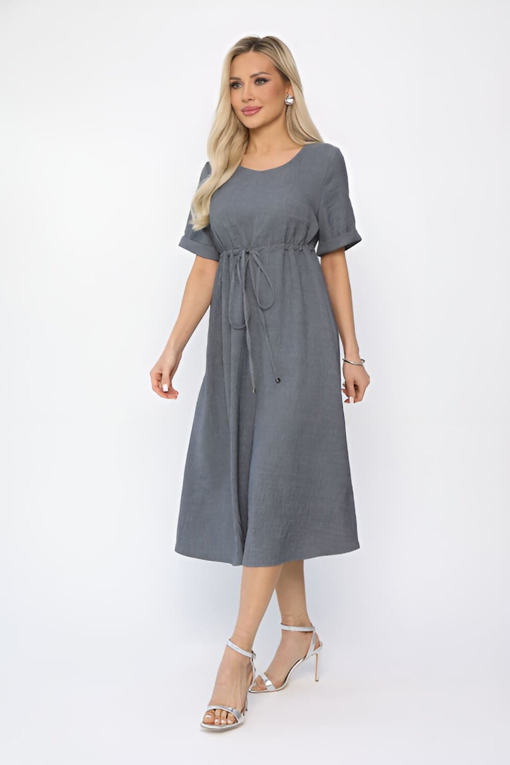 LT Collection Платье 539433 П13672-3М серый