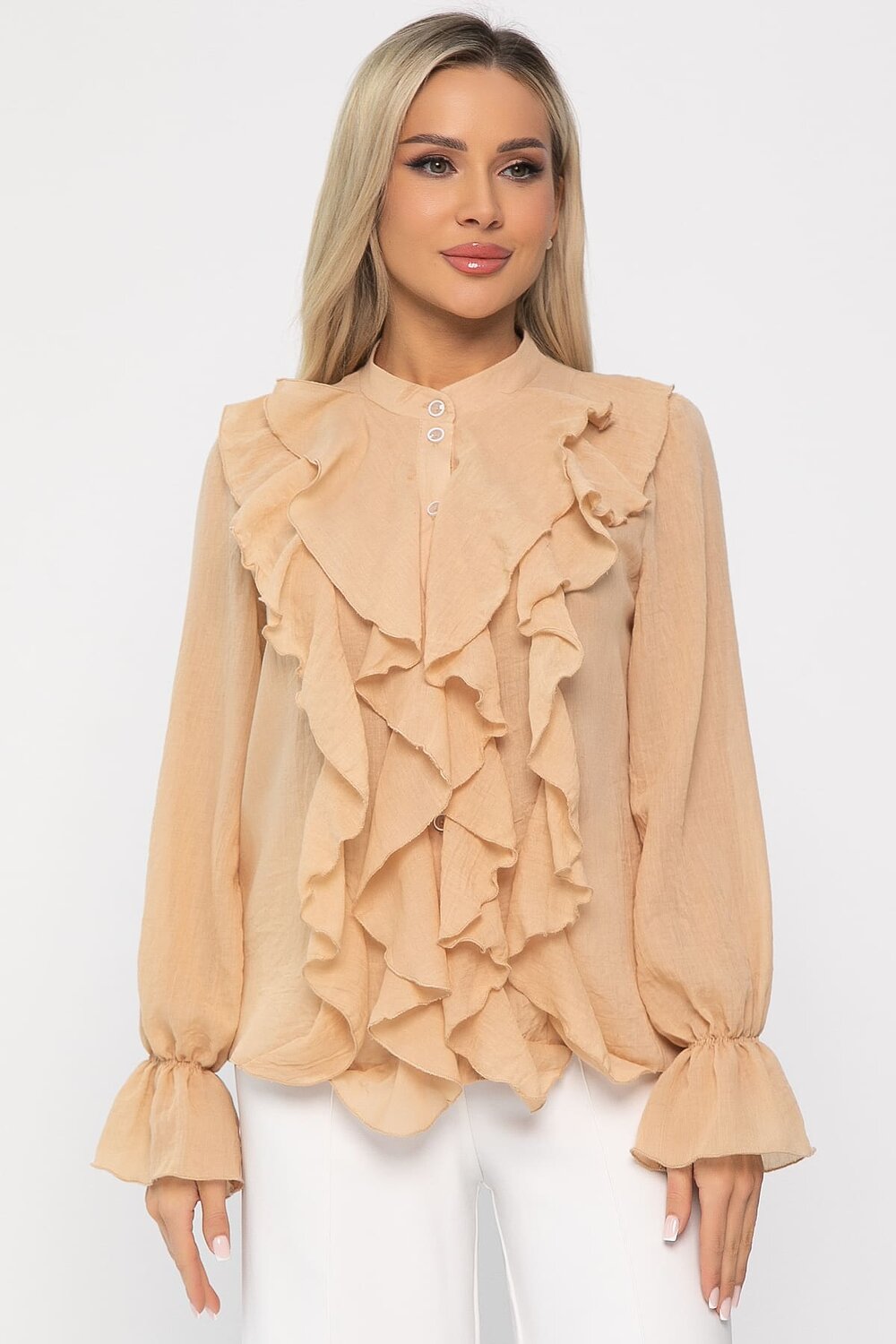 LT Collection Блуза 539437 Б13687-5М бежевый