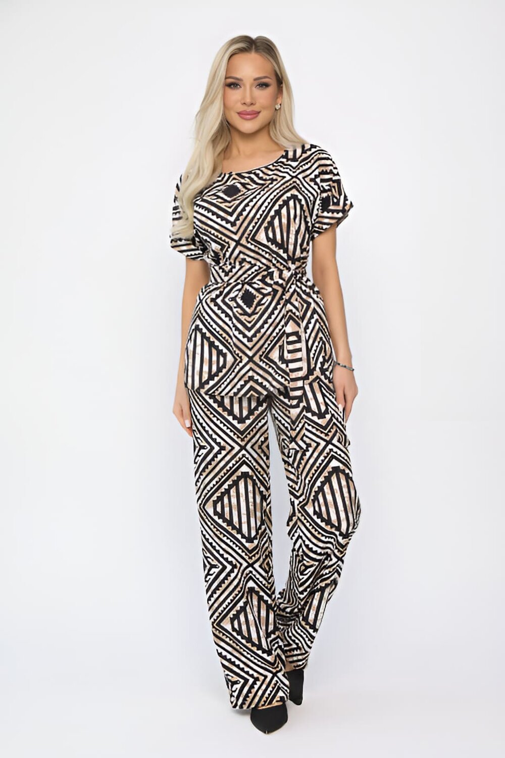 LT Collection Костюм 539474 К13714-12М черно-бежевый