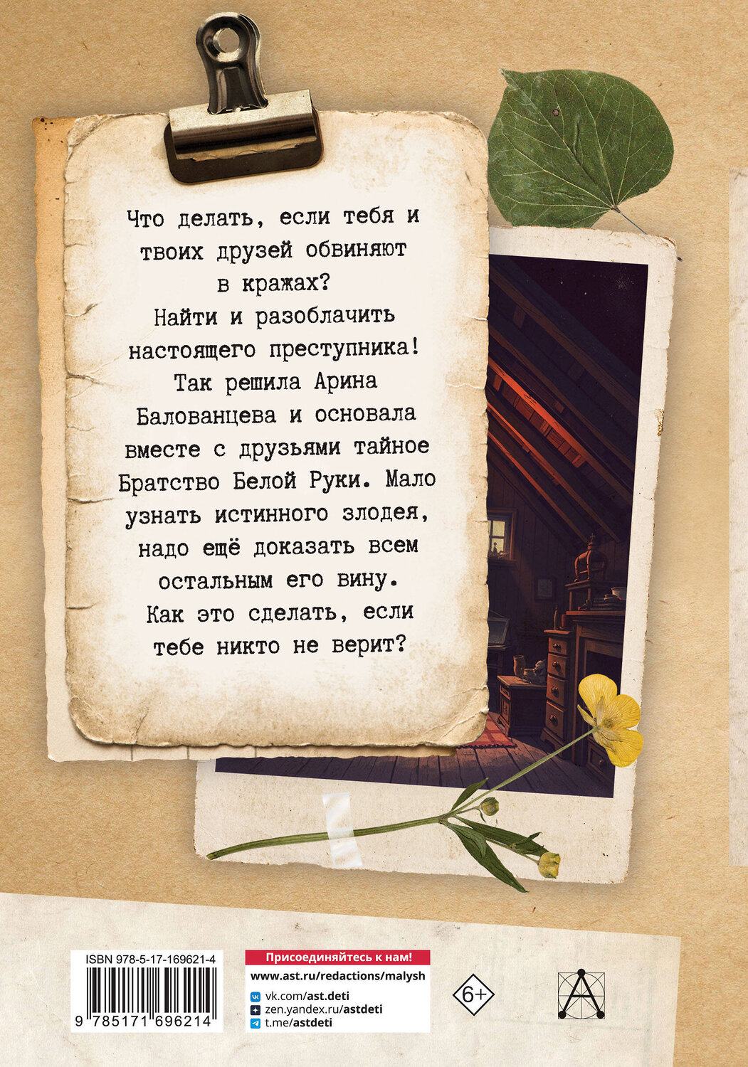 АСТ Нестерина Е.В. "Братство Белой Руки" 539907 978-5-17-169621-4