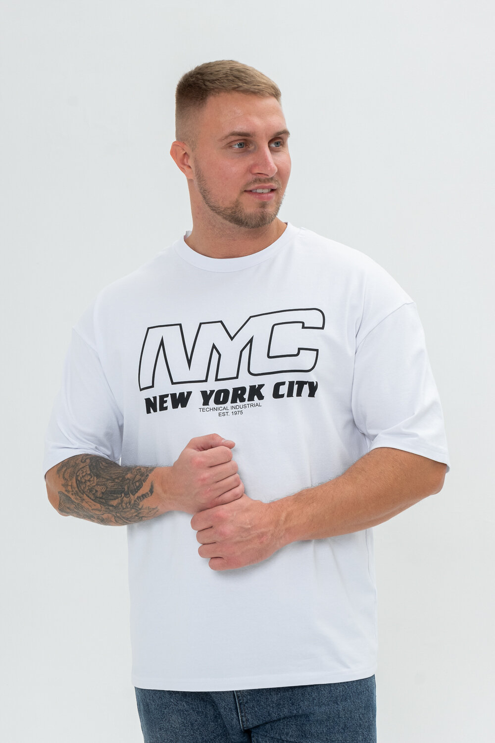 Натали Футболка 540216 8507 белый+NYC