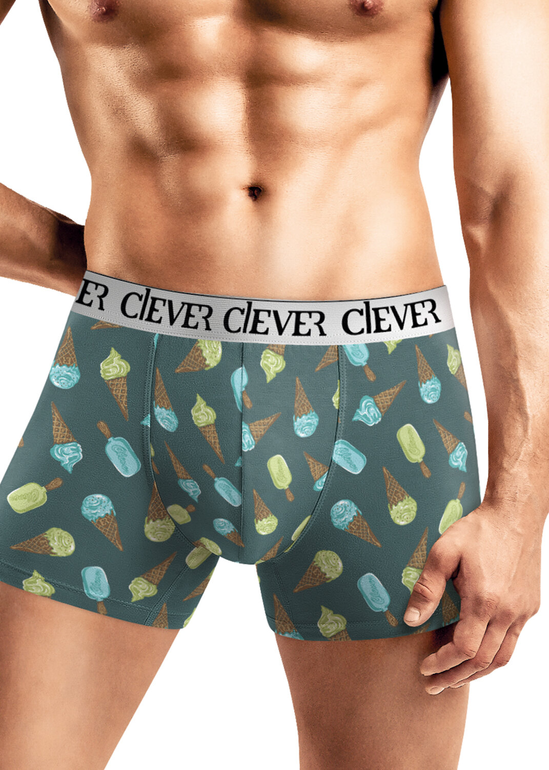 CLEVER Трусы 540448 MSH552953 т.зелёный/жёлтый