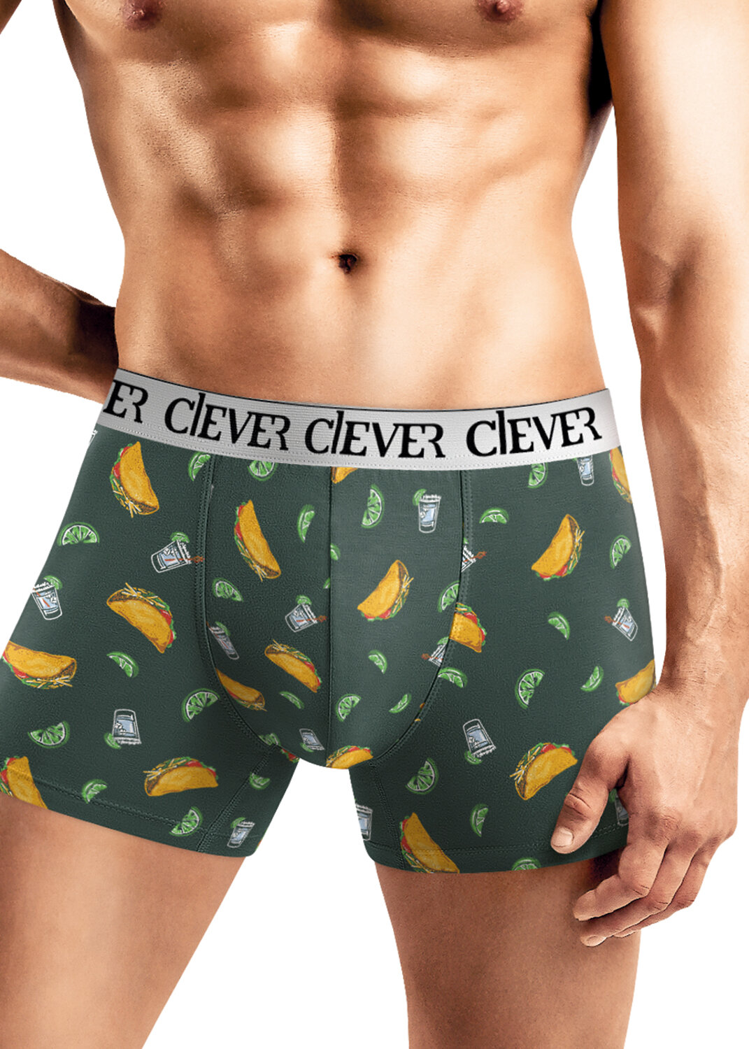 CLEVER Трусы 540454 MSH552843 т.зелёный/т.оранжевый