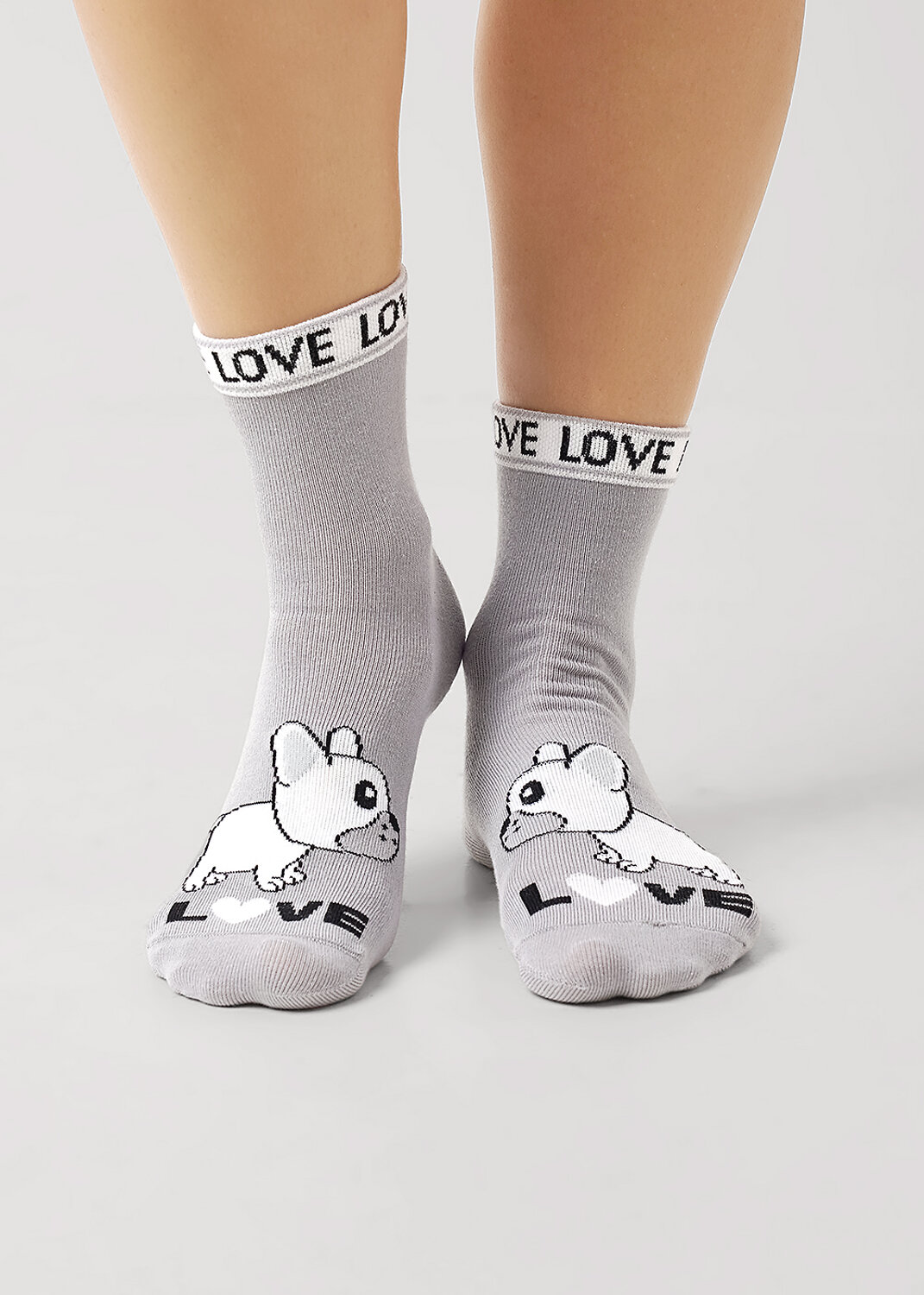 CLEVER Носки 540560 Д2472 св.серый