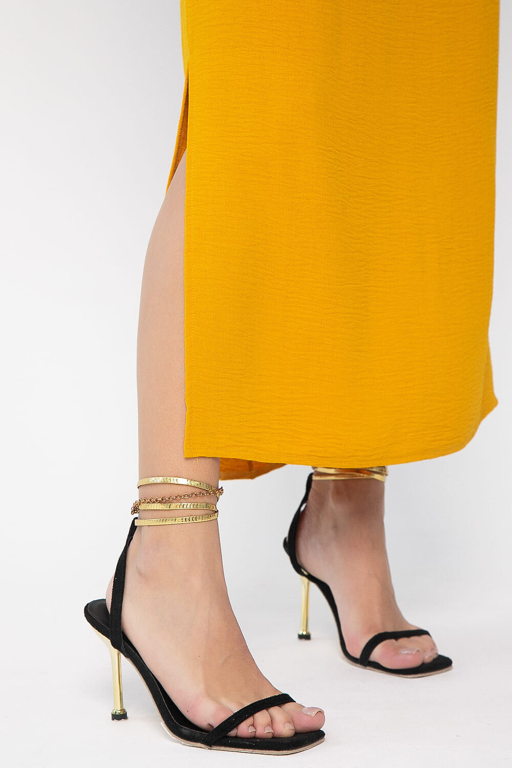 LT Collection Платье 540713 П13621-41М горчичный