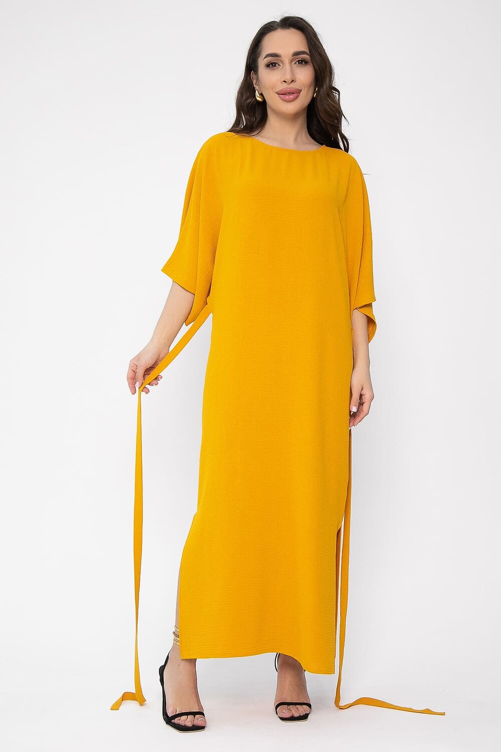 LT Collection Платье 540713 П13621-41М горчичный