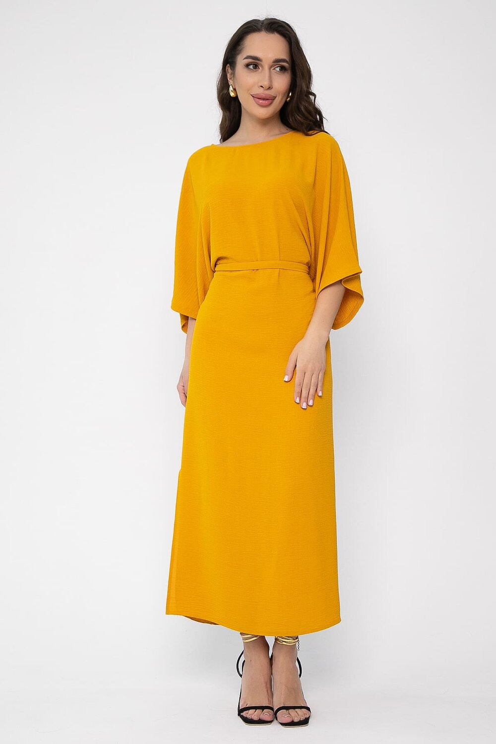 LT Collection Платье 540713 П13621-41М горчичный