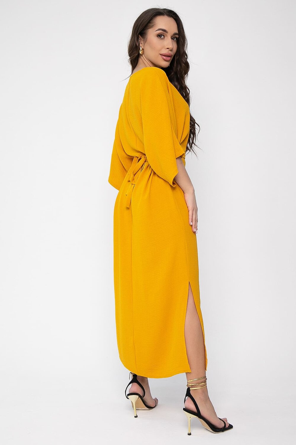 LT Collection Платье 540713 П13621-41М горчичный