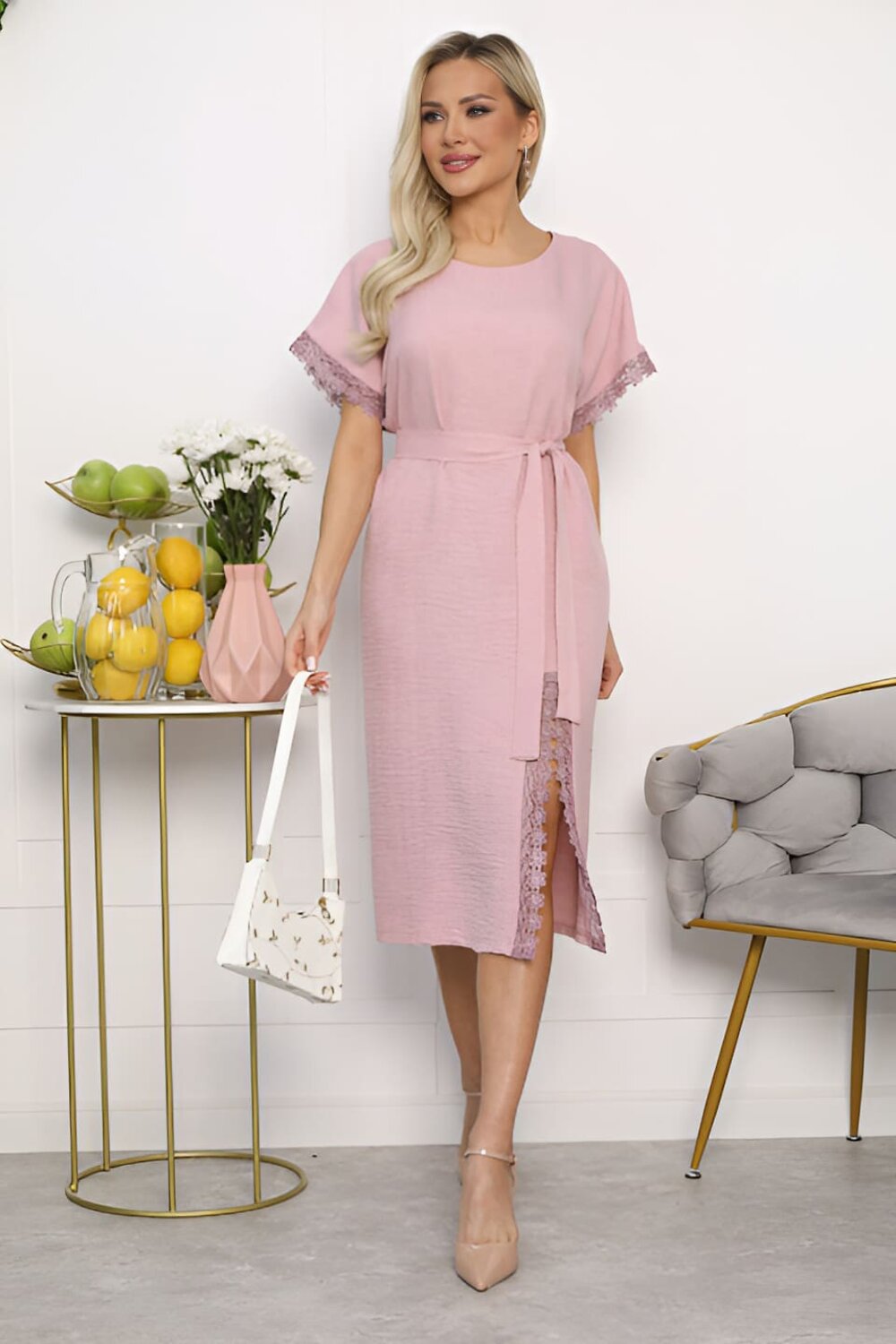 LT Collection Платье 540716 П13658-18М Розовый