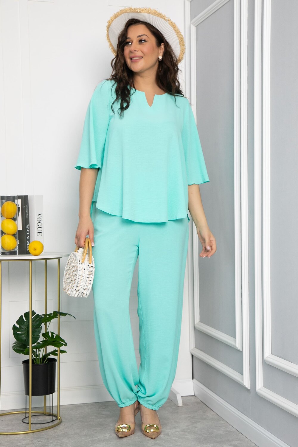 LT Collection Костюм 540724 К13715-15М бирюзовый