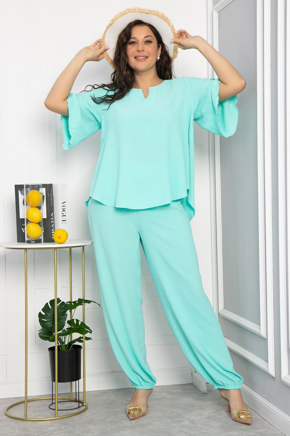 LT Collection Костюм 540724 К13715-15М бирюзовый