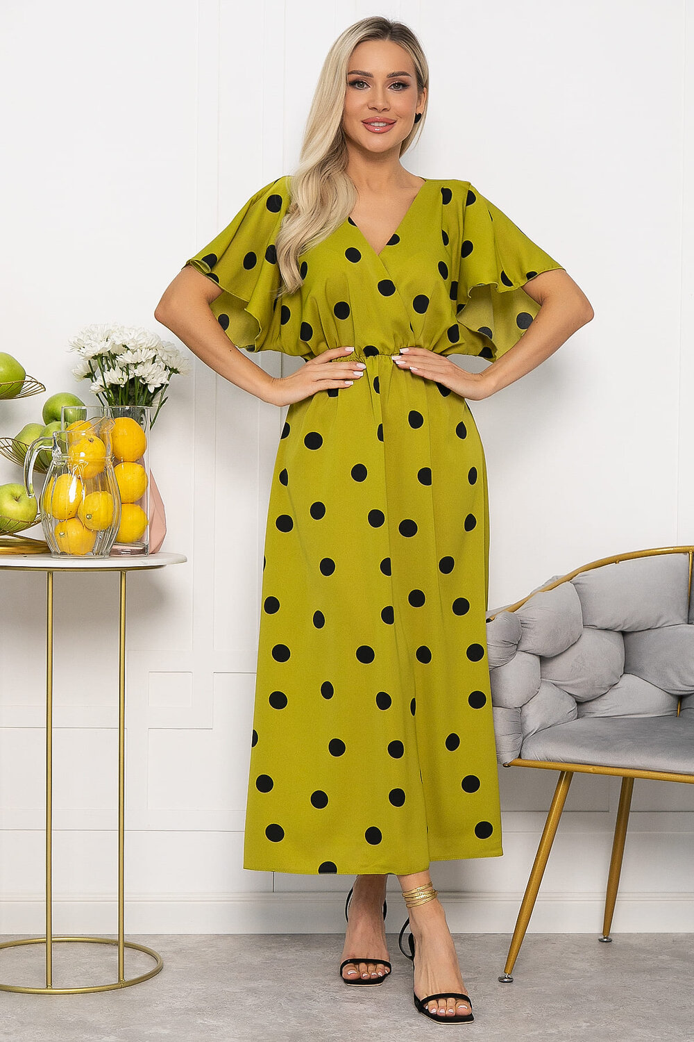 LT Collection Платье 540726 П13729-7М оливковый