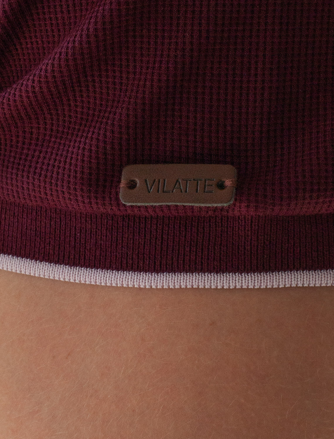 VILATTE Футболка 540882 U49.051 бургунди