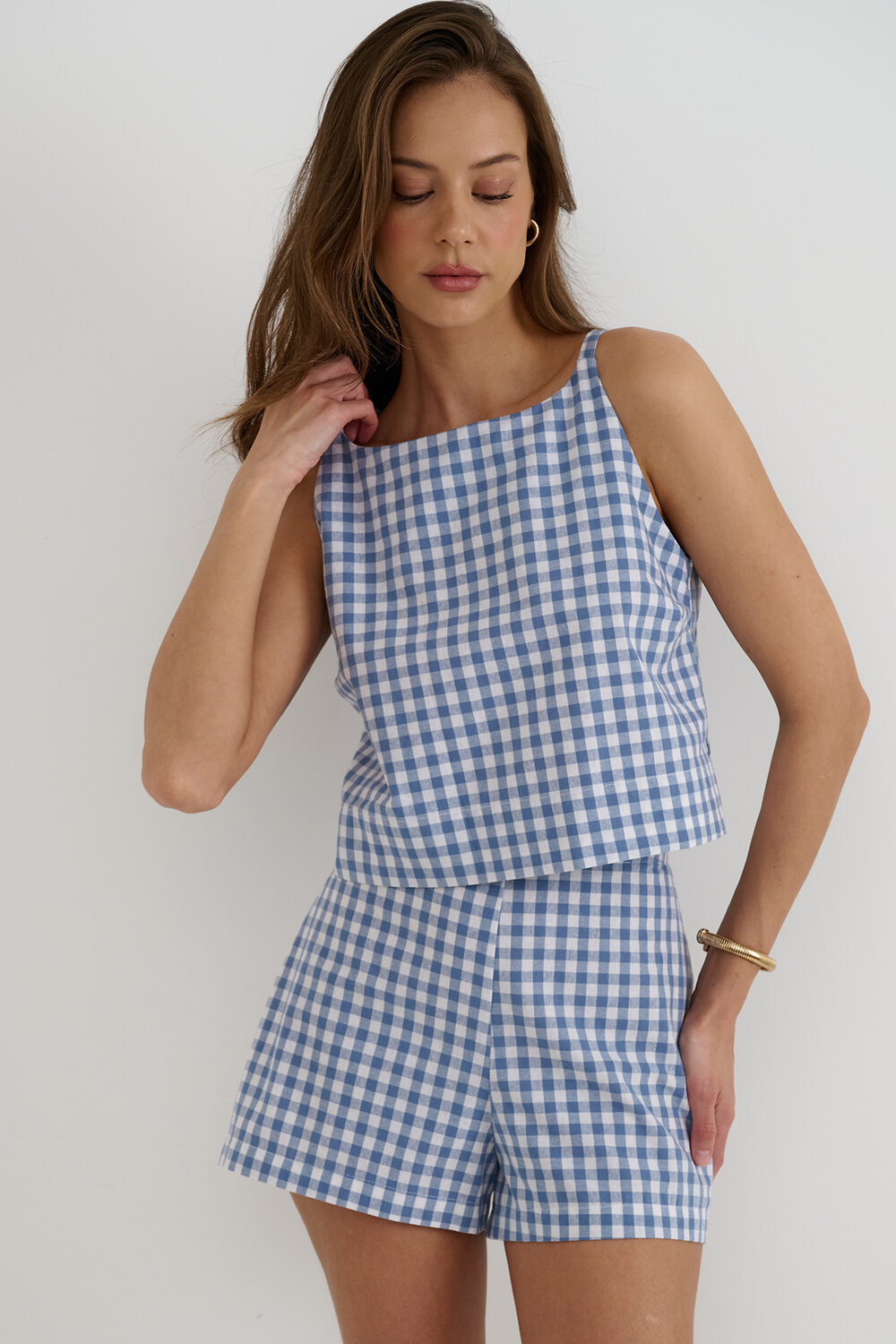 RISE Шорты 540899 SRT25_02_Blue Checkers Голубой, белый