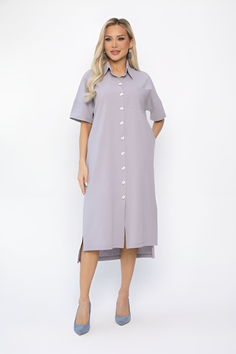LT Collection Платье 541034 П13655-18М серый