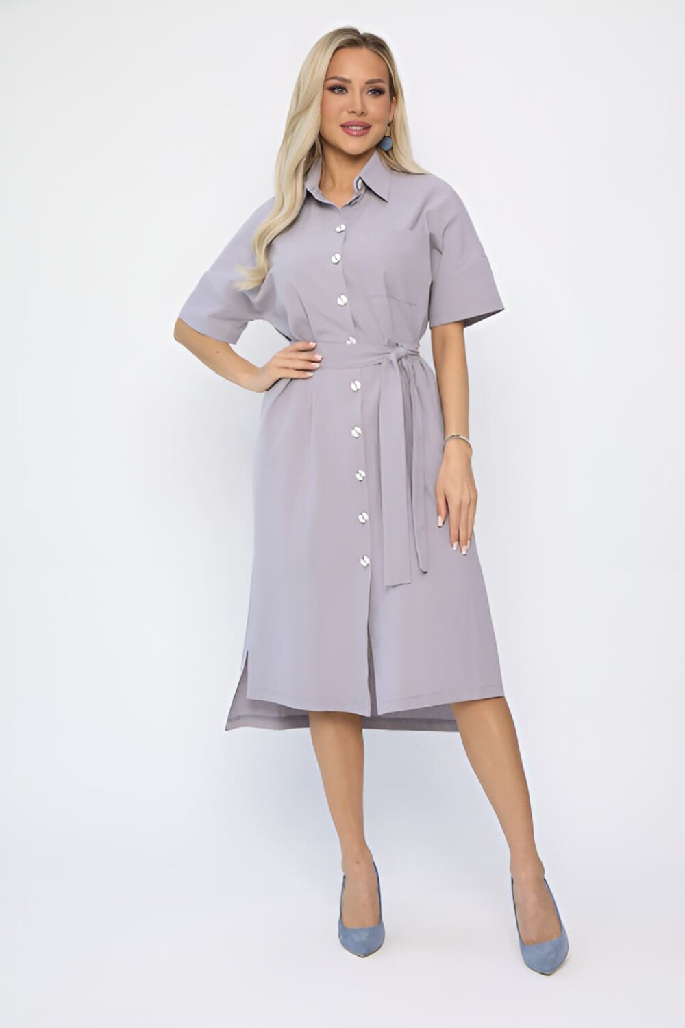 LT Collection Платье 541034 П13655-18М серый