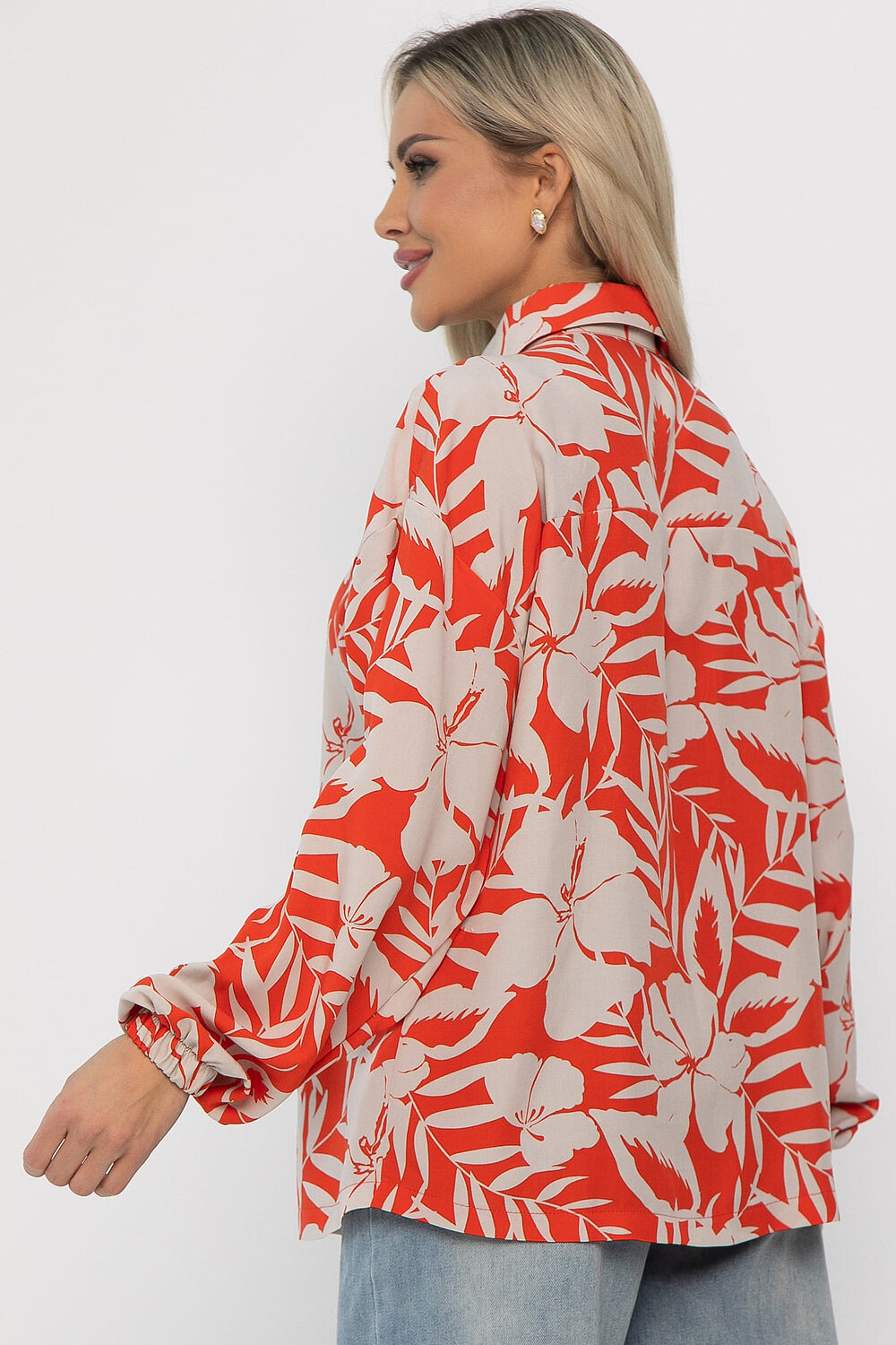 LT Collection Рубашка 541049 Б13761-25М оранжевый