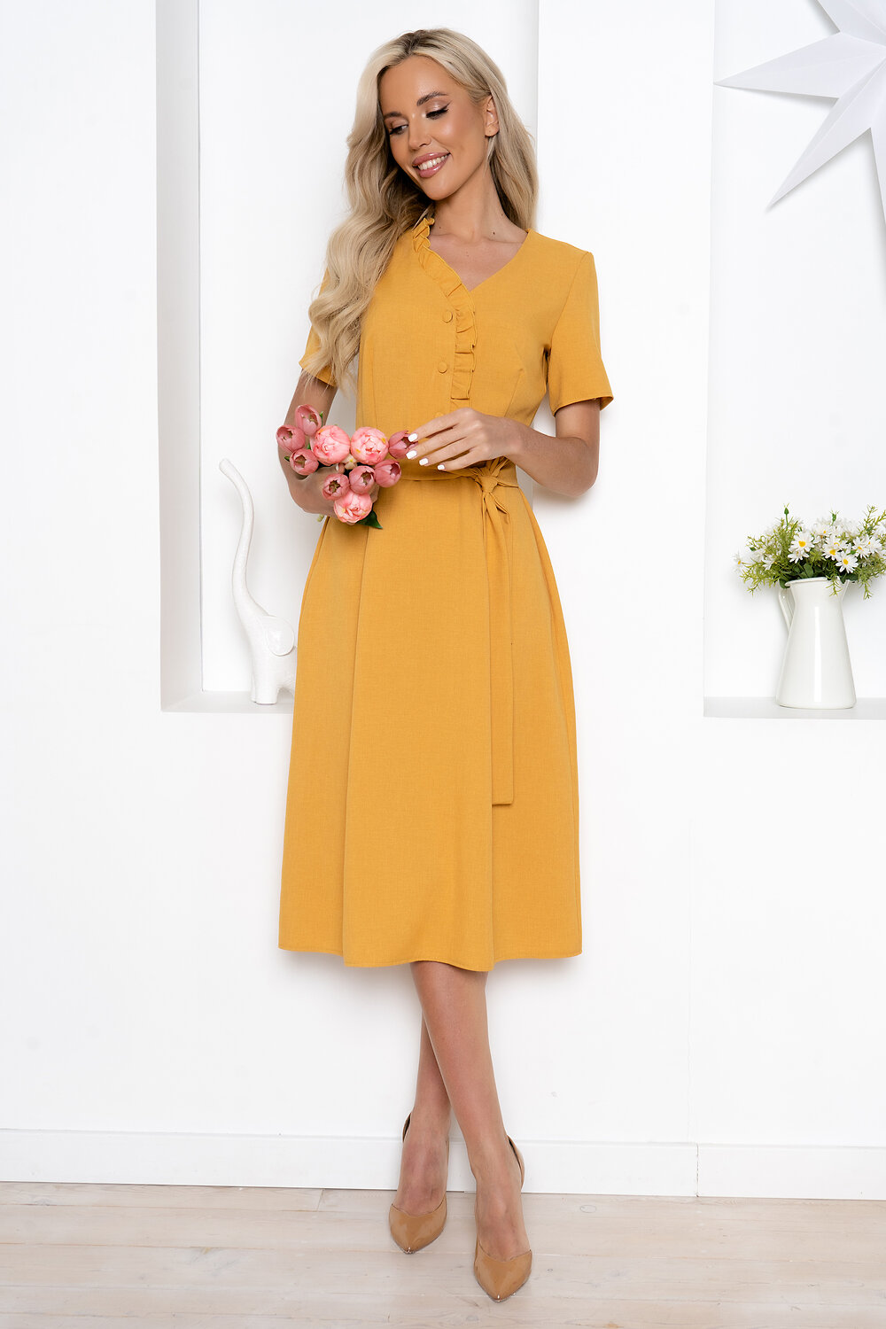 Open-style Платье 541205 6819 горчичный