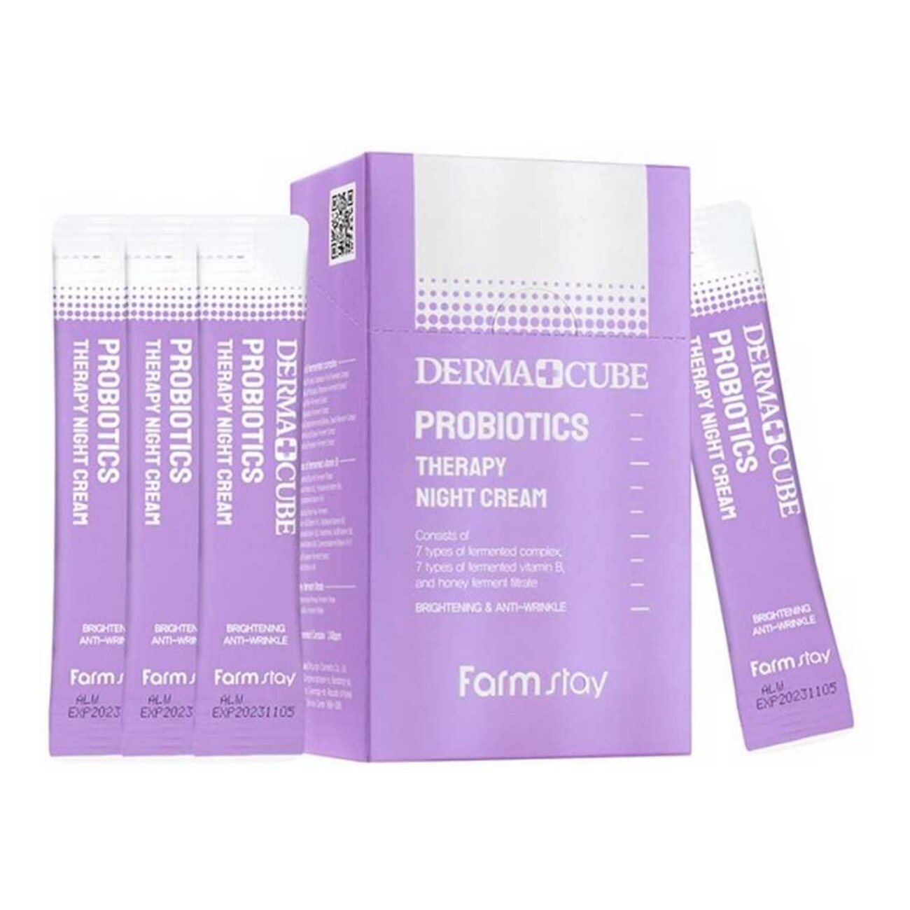 Farm Stay Антивозрастной ночной крем с пробиотиками / Dermacube Probiotics Therapy Night Cream, 20 саше 541421 18669