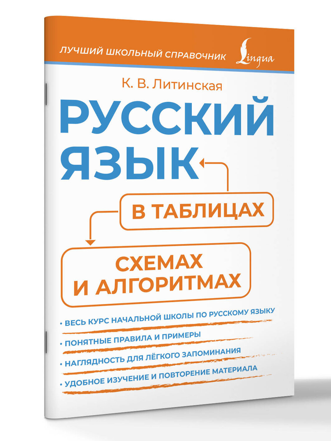 АСТ К. В. Литинская "Русский язык в таблицах, схемах и алгоритмах" 541654 978-5-17-166013-0