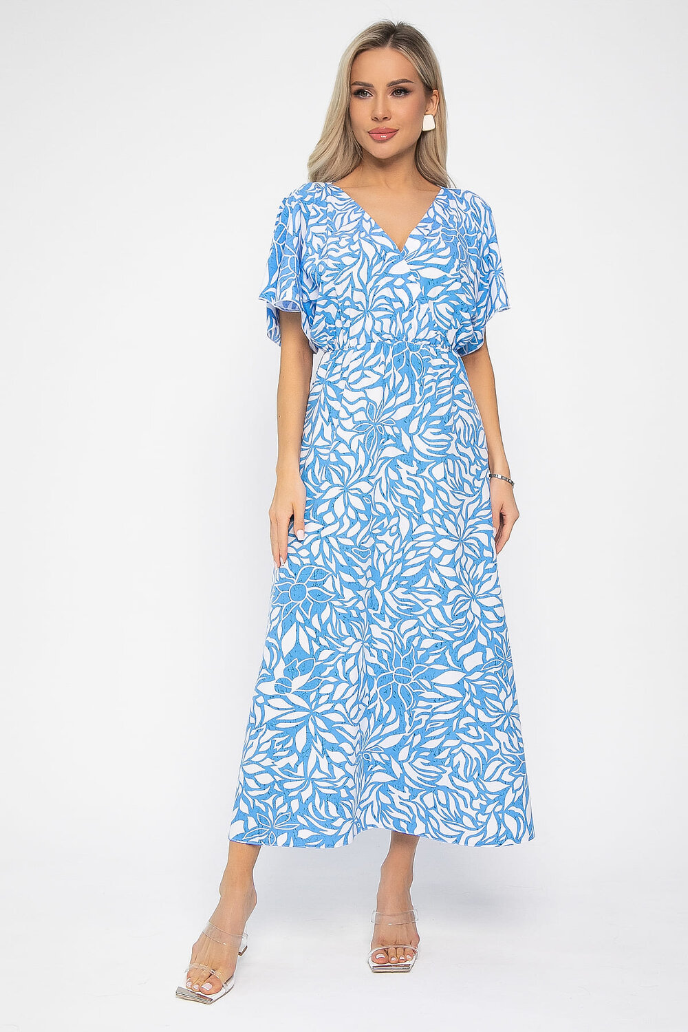 LT Collection Платье 541897 П13728-7М голубой