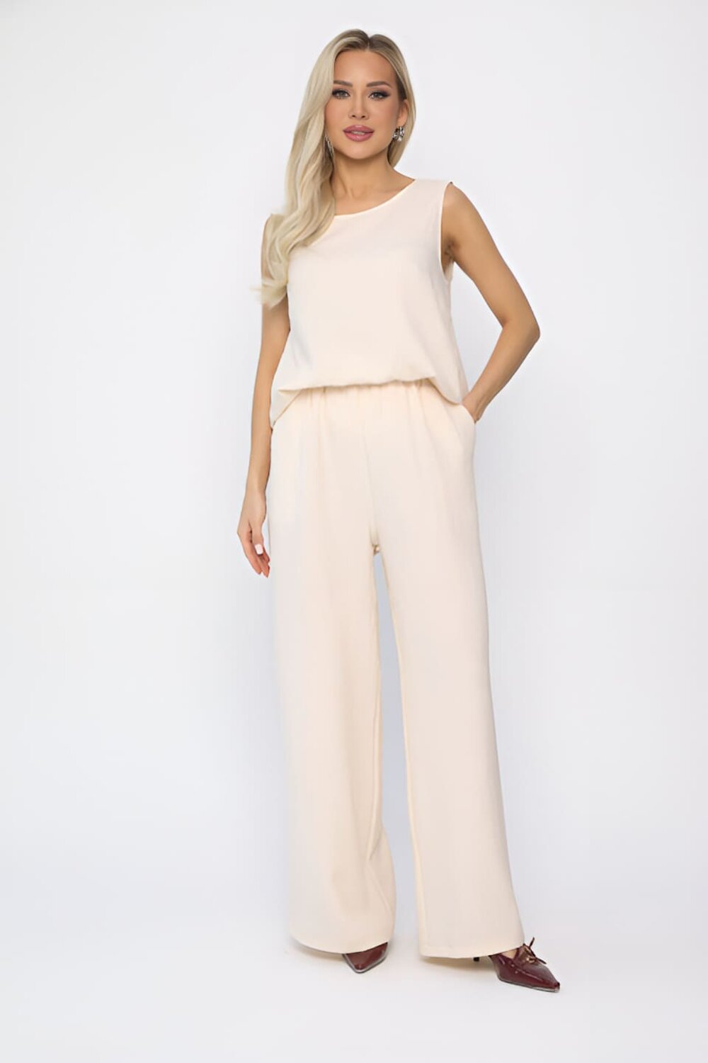LT Collection Костюм 541898 К13731-12М молочный