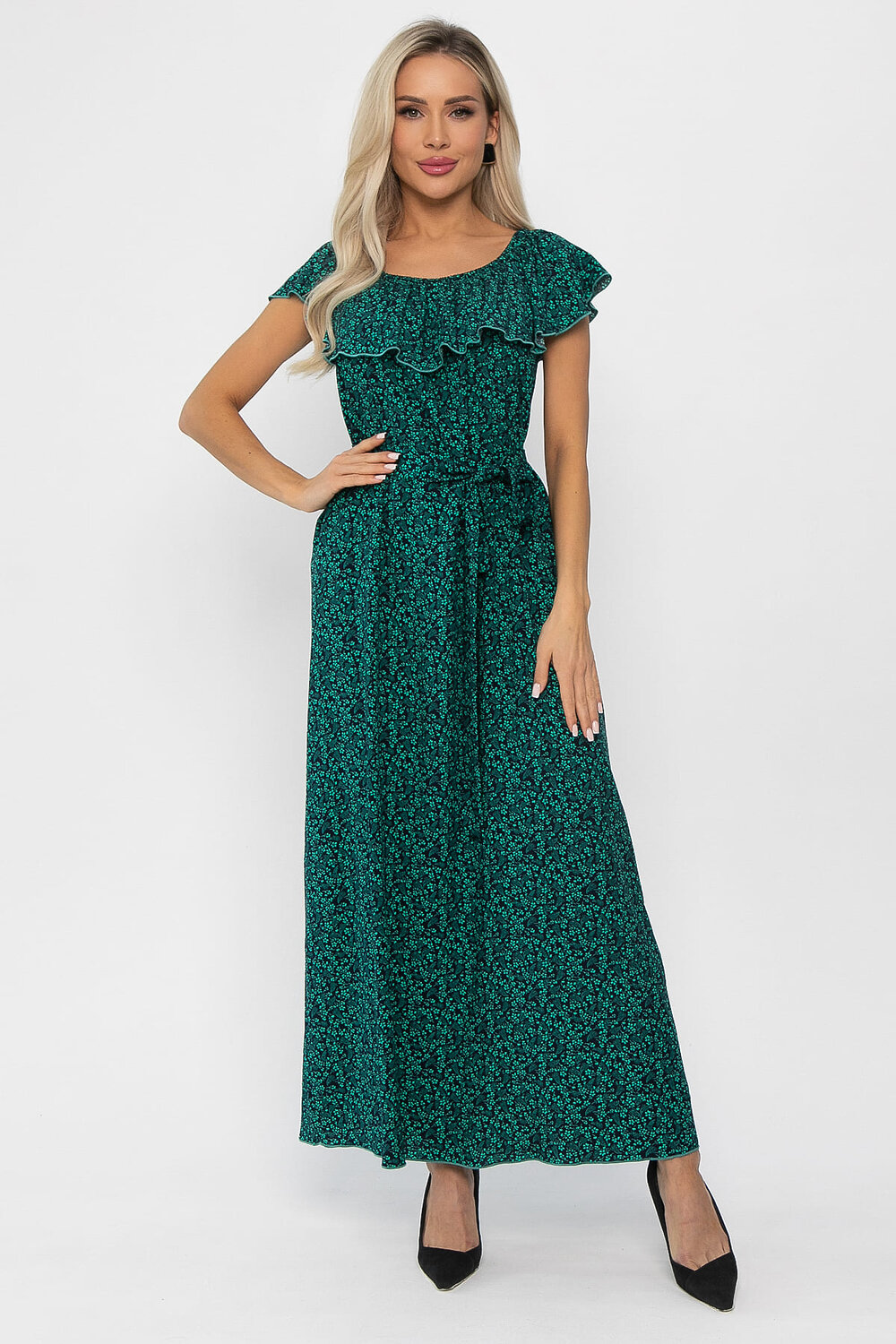 LT Collection Платье 541899 П13759-12М зеленый