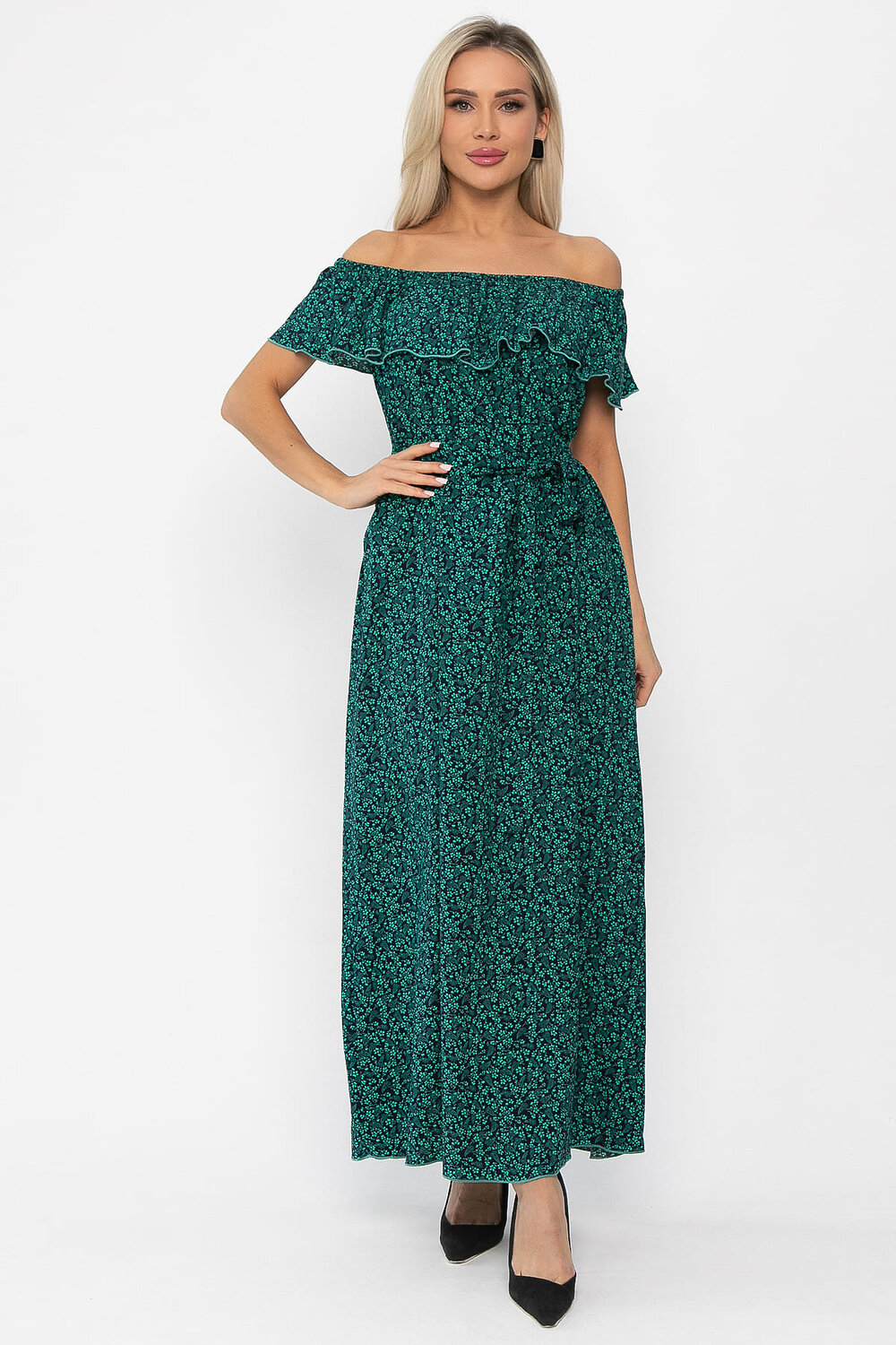 LT Collection Платье 541899 П13759-12М зеленый