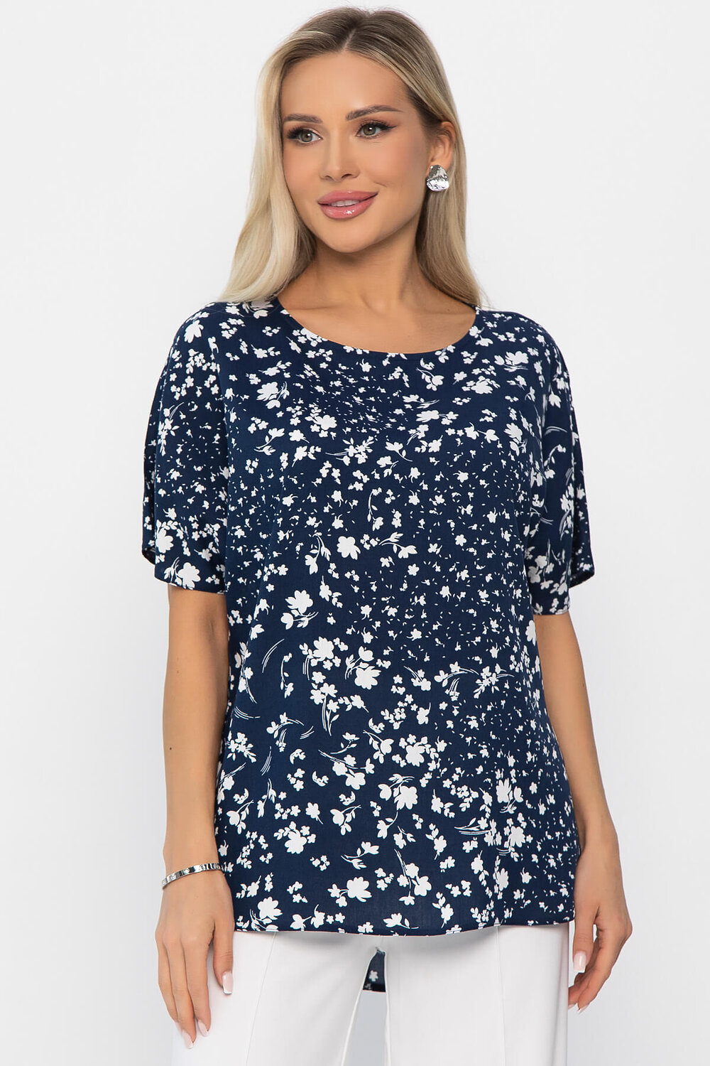 LT Collection Блуза 541911 Б13814-16М синий
