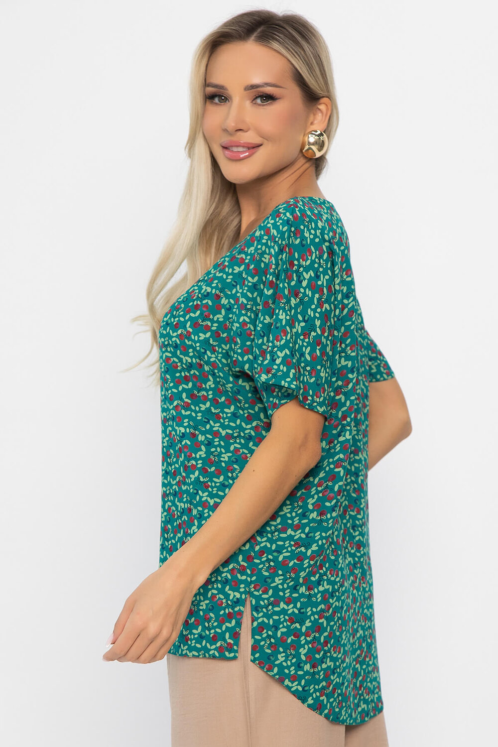 LT Collection Блуза 541913 Б13815-16М зеленый