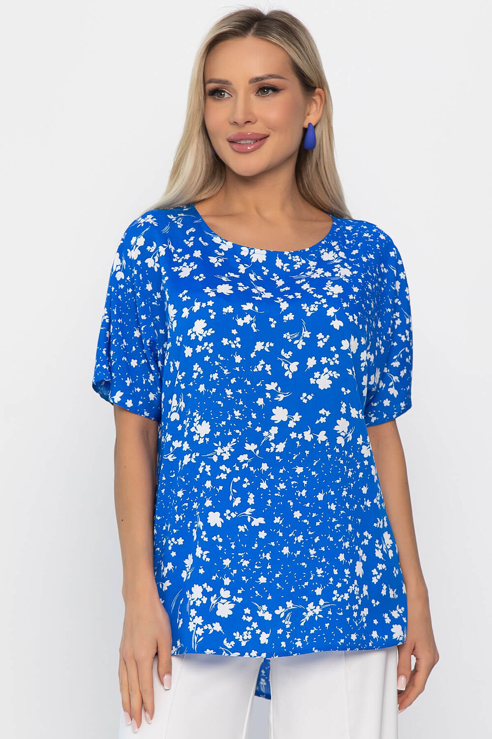 LT Collection Блуза 541916 Б13813-16М синий