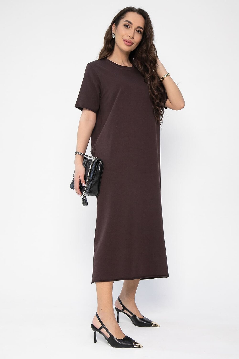 LT Collection Платье 542271 П13660-22М коричневый