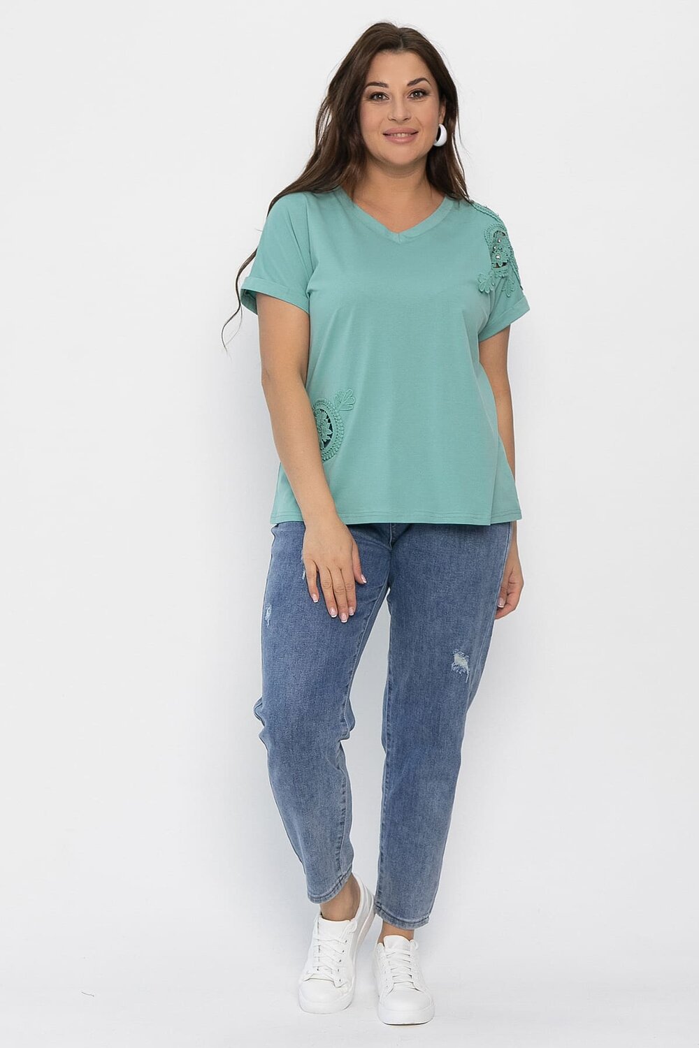 LT Collection Блуза 542277 Б13722-20М бирюзовый
