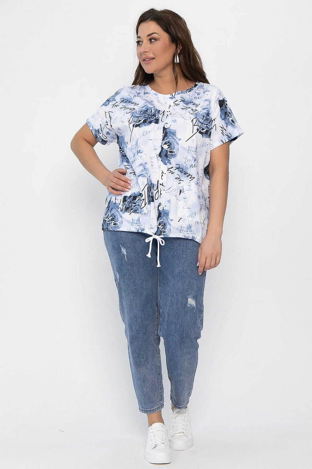 LT Collection Блуза 542278 Б13758-20М Синий