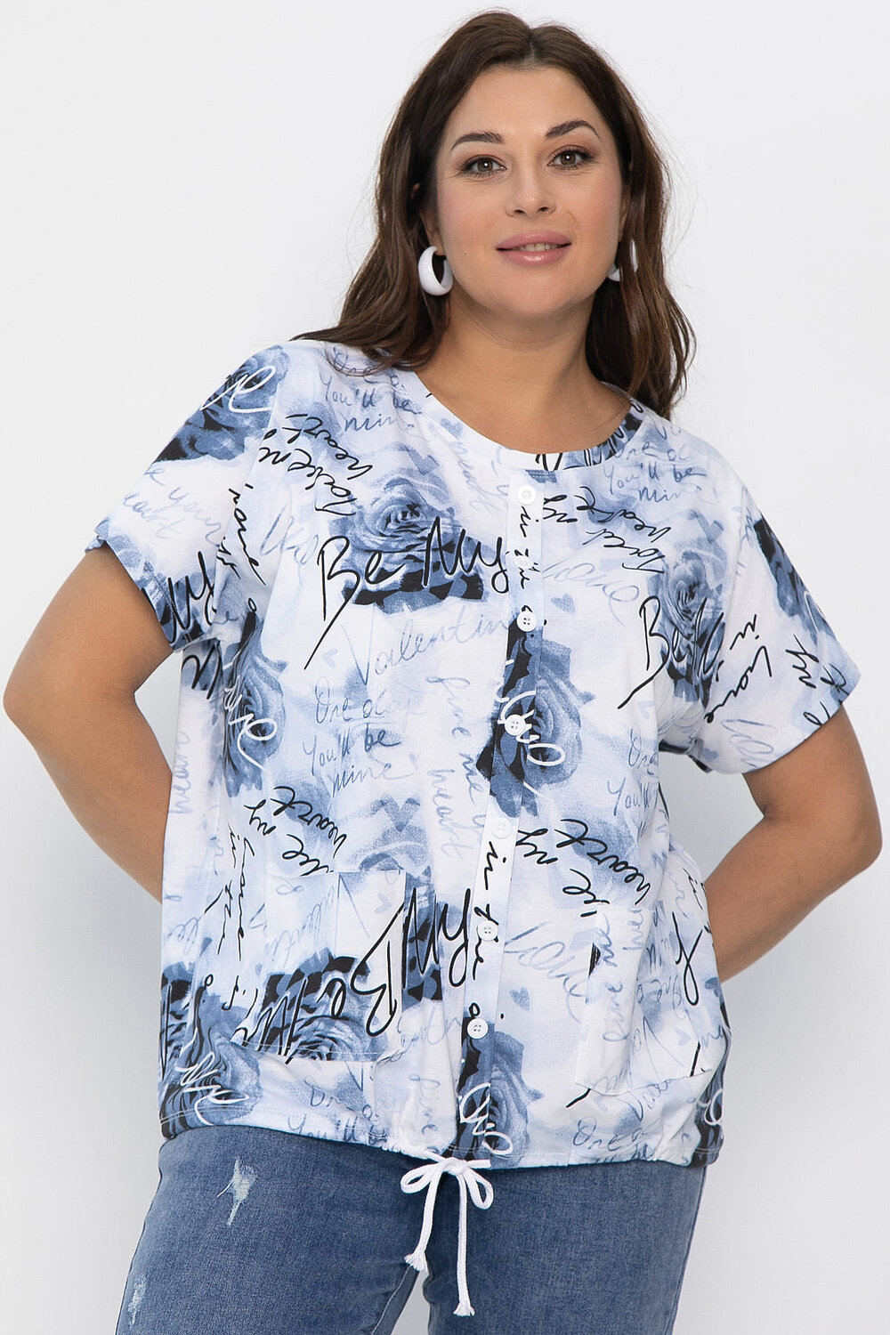 LT Collection Блуза 542278 Б13758-20М Синий