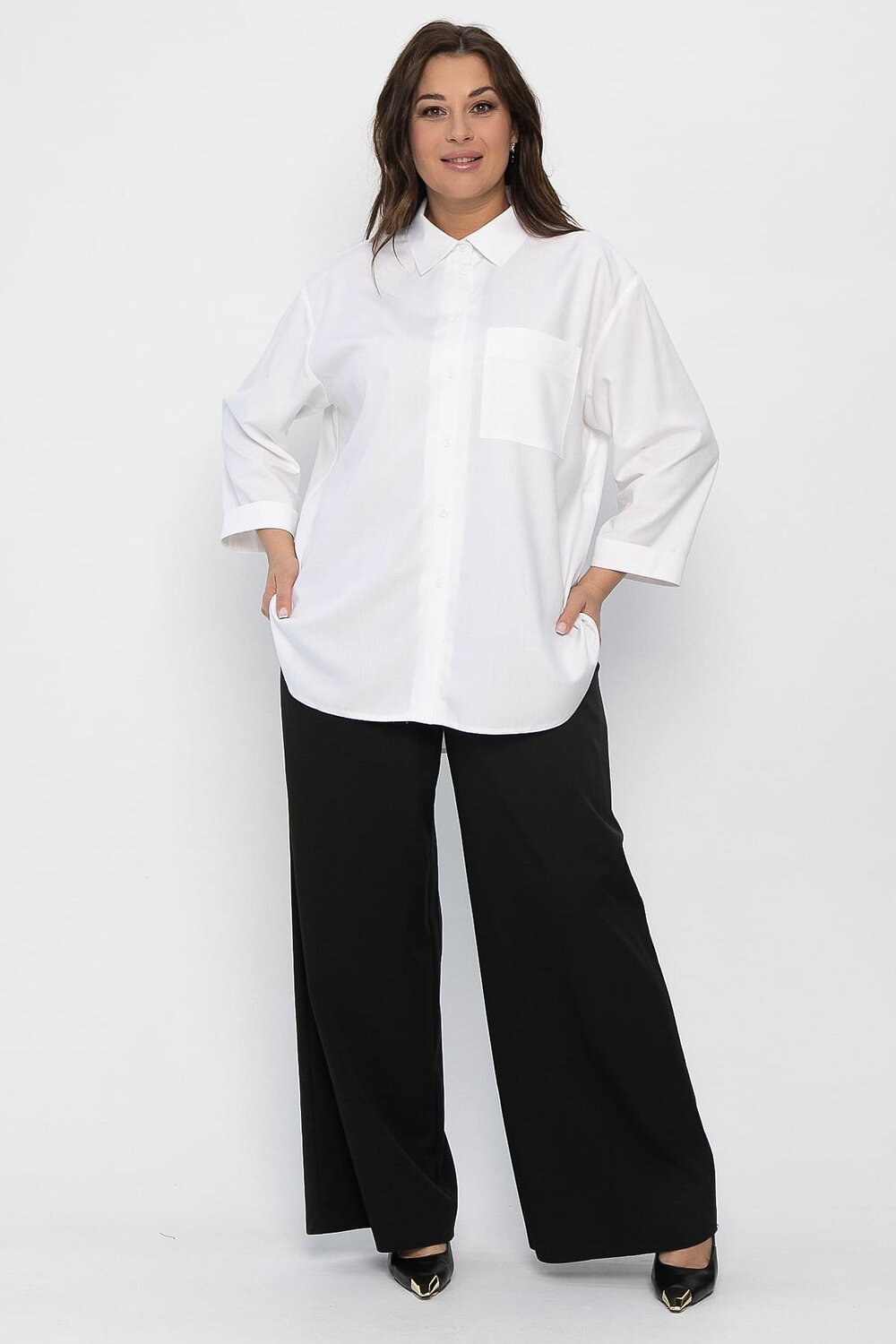 LT Collection Блуза 542286 Б13792-3М белый