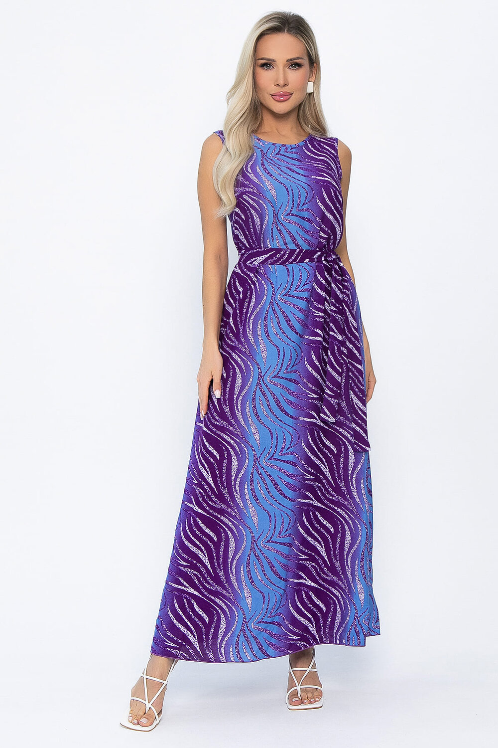 LT Collection Платье 542291 П13823-12М фиолетово-голубой