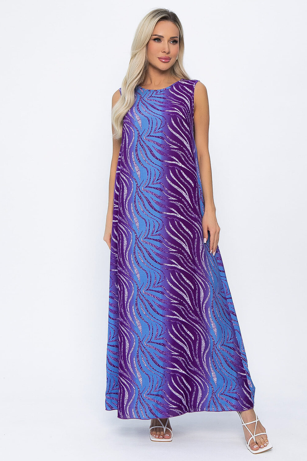 LT Collection Платье 542291 П13823-12М фиолетово-голубой