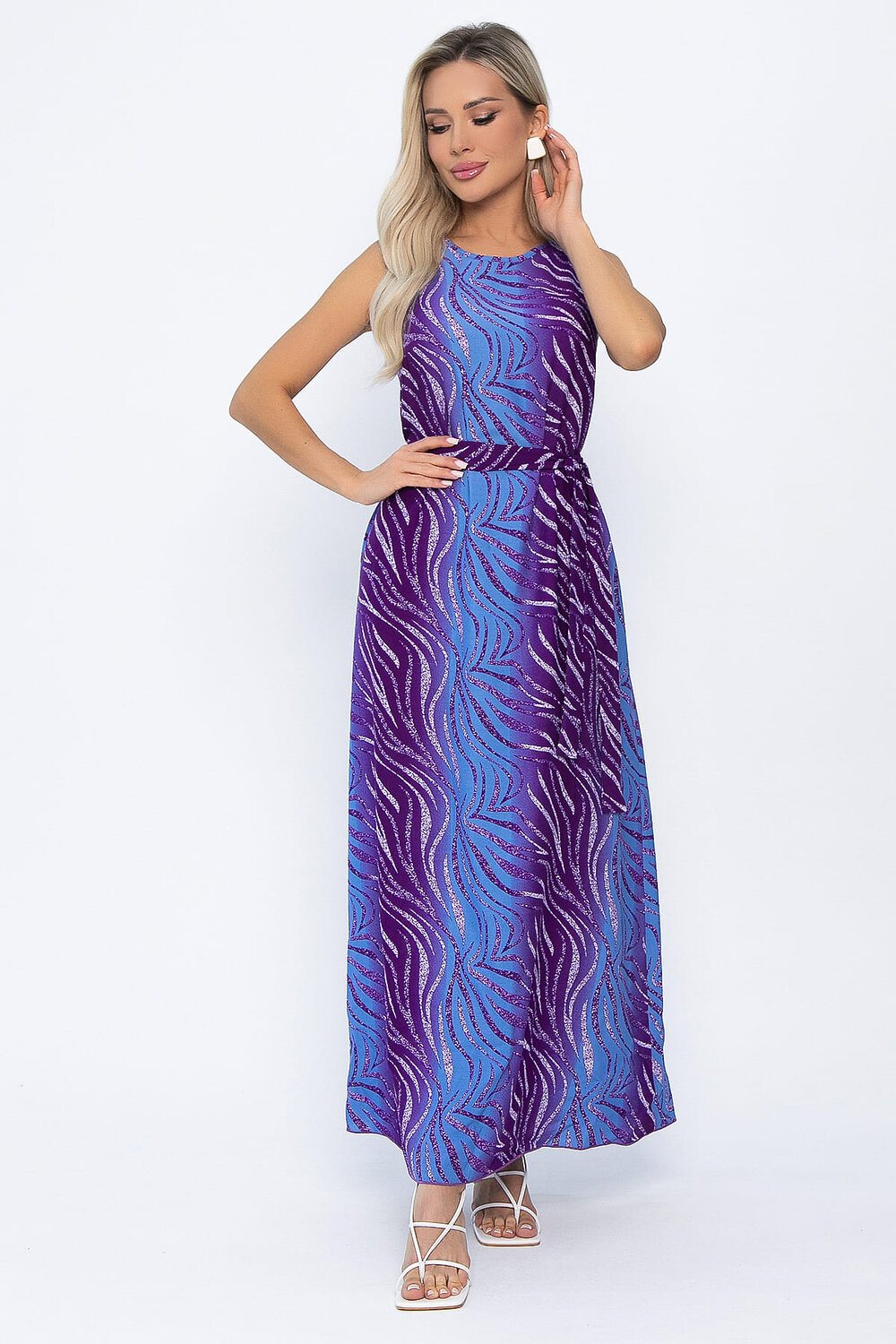 LT Collection Платье 542291 П13823-12М фиолетово-голубой