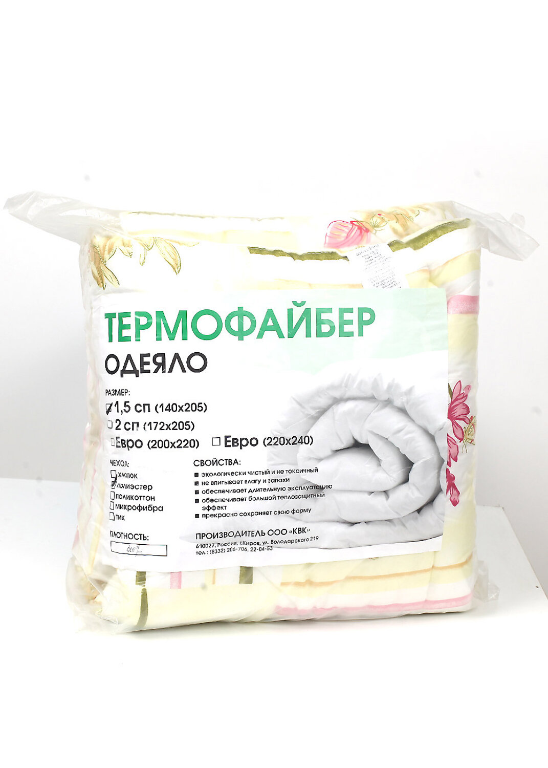 ЭЙС Одеяло 140x205 87640 ОД01К7/15Р140 ассорти