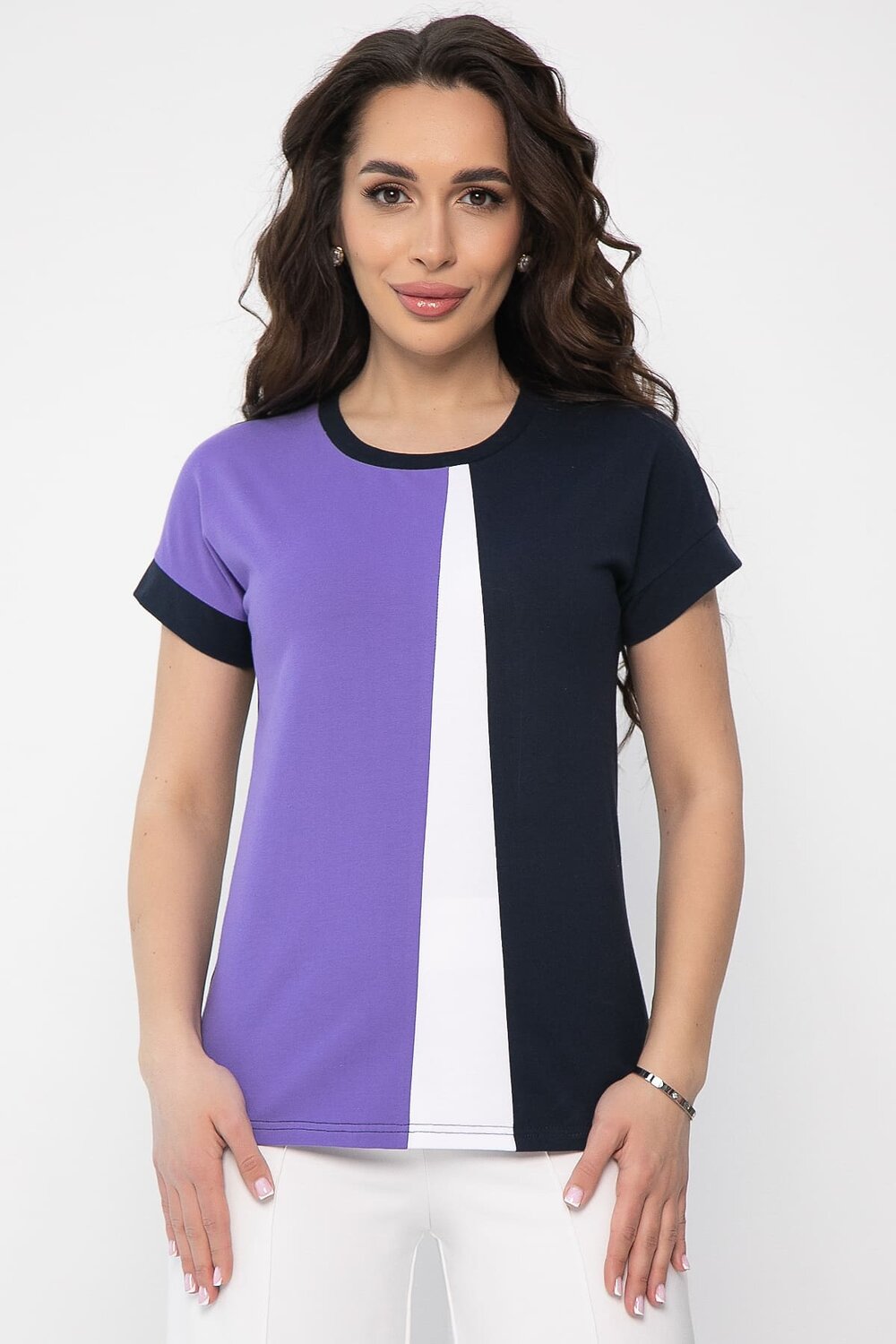 LT Collection Футболка 543021 Б13659-50М Синий/фиолетовый