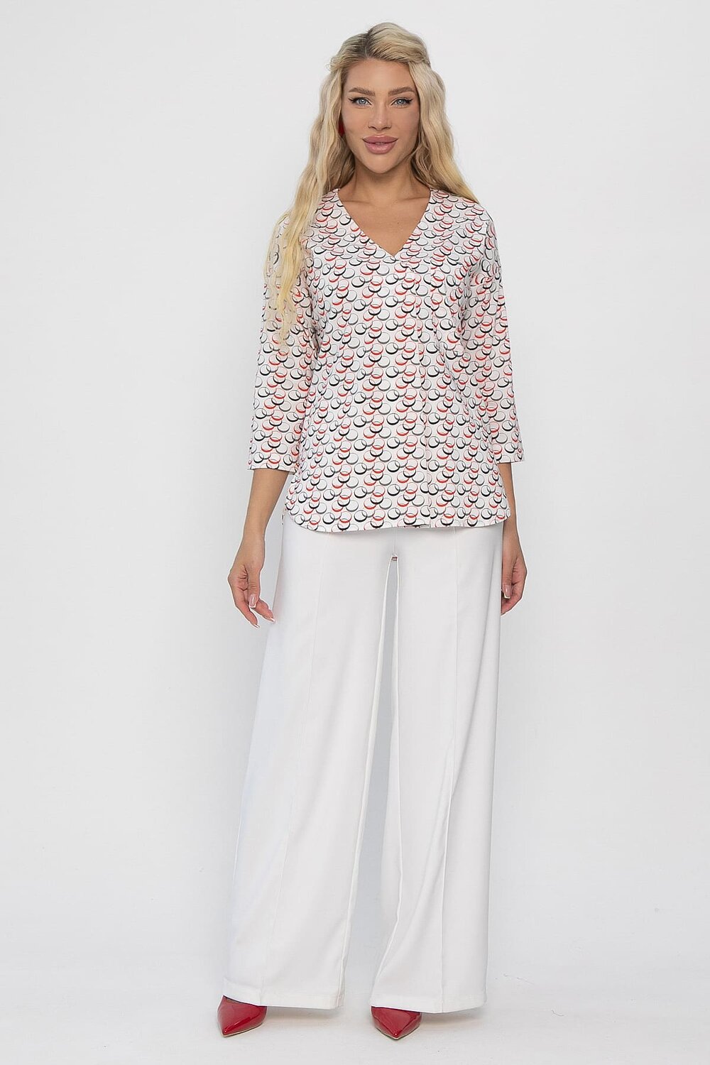LT Collection Блуза 543024 Б13775-16М белый