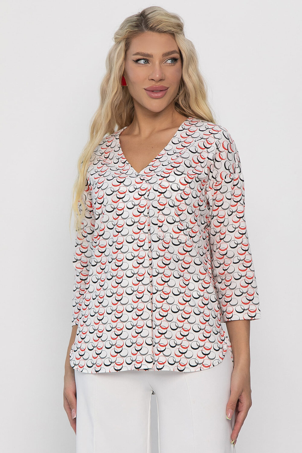 LT Collection Блуза 543024 Б13775-16М белый